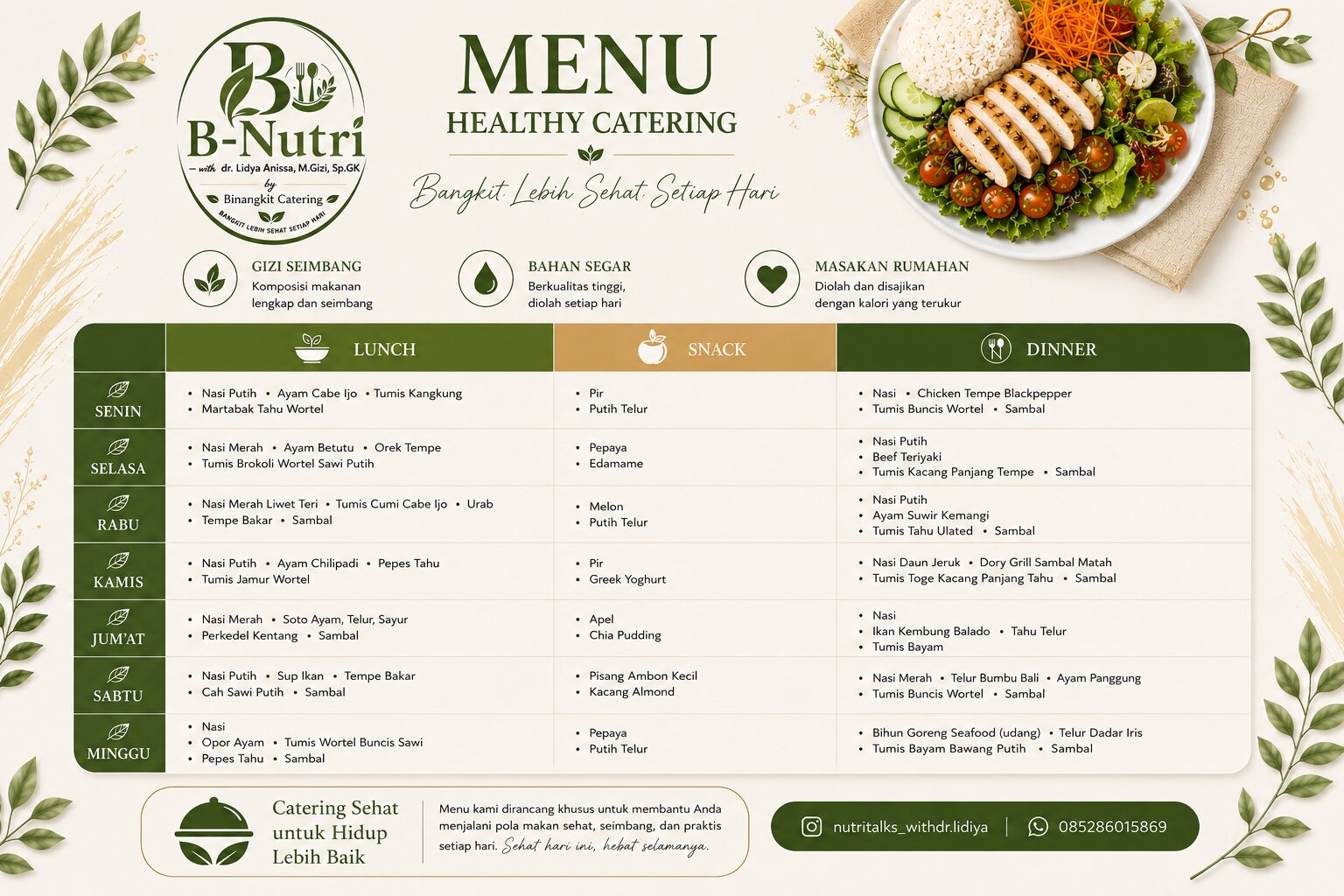 List Menu Week 1